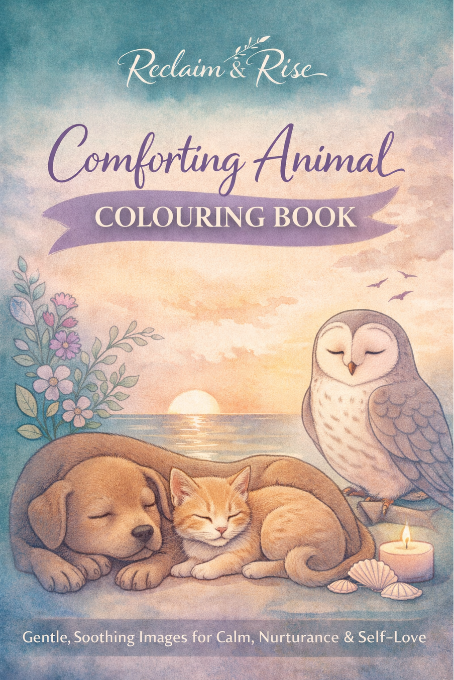 Comforting Animals Colouring Book